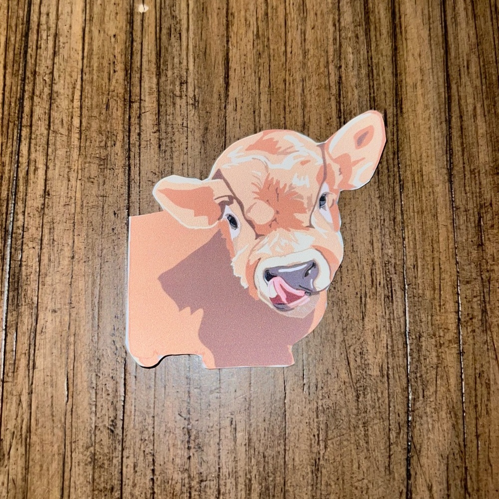 Baby Cow Vinyl Stickers
